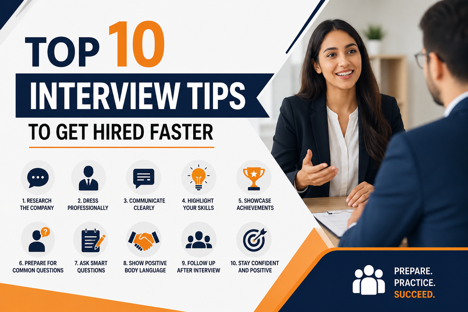 Top 10 Interview Tips to Get Hired Faster